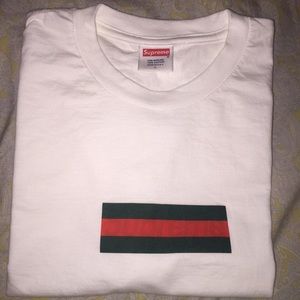 Supreme Gucci box logo tee shirt size large