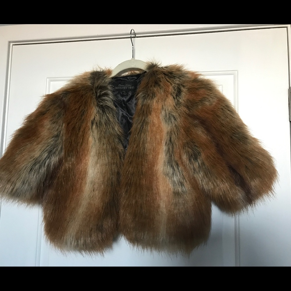 Northern Fox Faux Fur Cropped Jacket