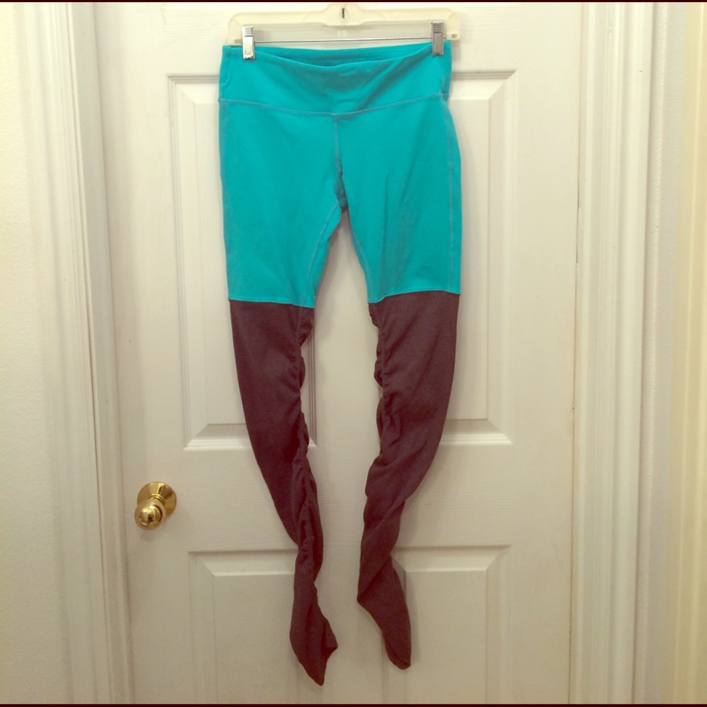 Alo Goddess Leggings - Aqua/Gray