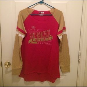 Women NFL 49ers long sleeves.