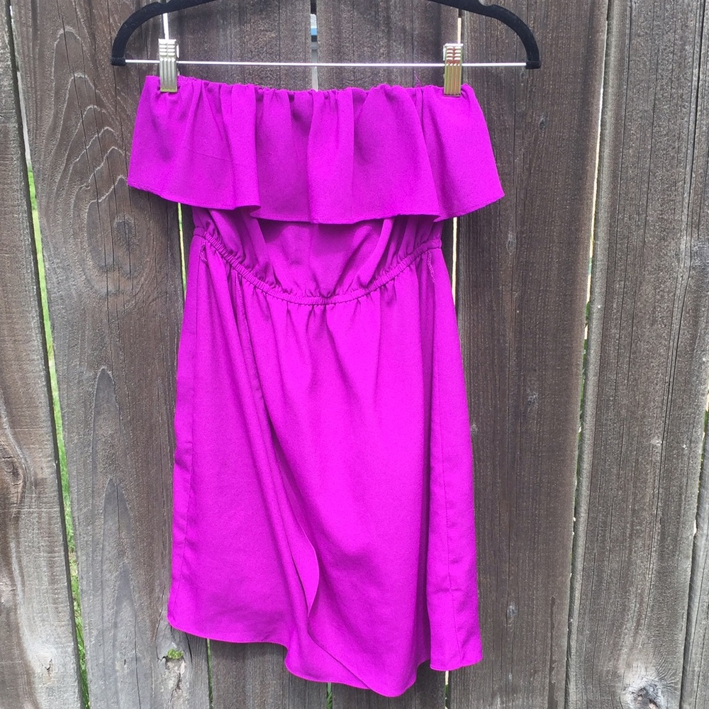 Bright Strapless Dress