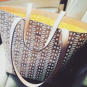 Stella & Dot retired Geo Cork Tote bag