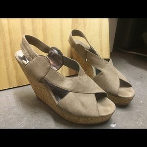 Carlos wedges. 4 inch heel.