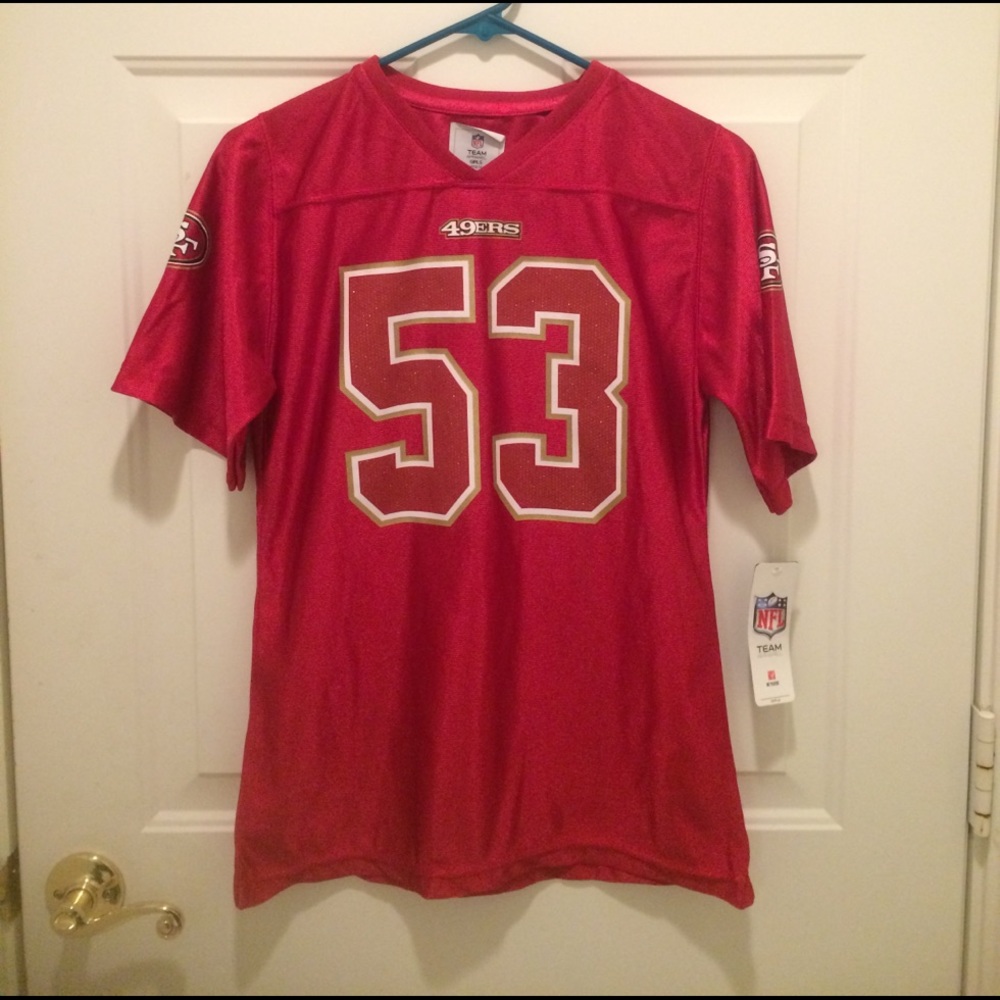 Girls NFL 49ers jersey