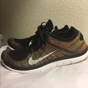 Nike free 4.0 flyknit multicolor sz11.5
