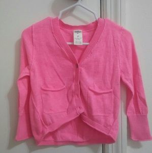 Hot pink Toddler cardigan