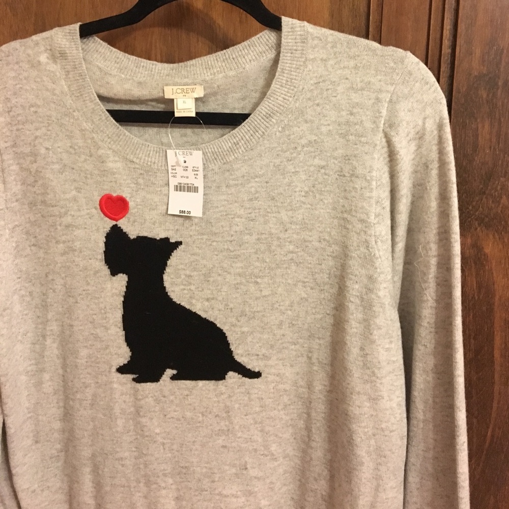 J.Crew Factory Scottie Dog Sweater
