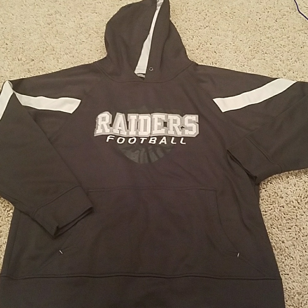 Raiders Football Hoodie.  Medium