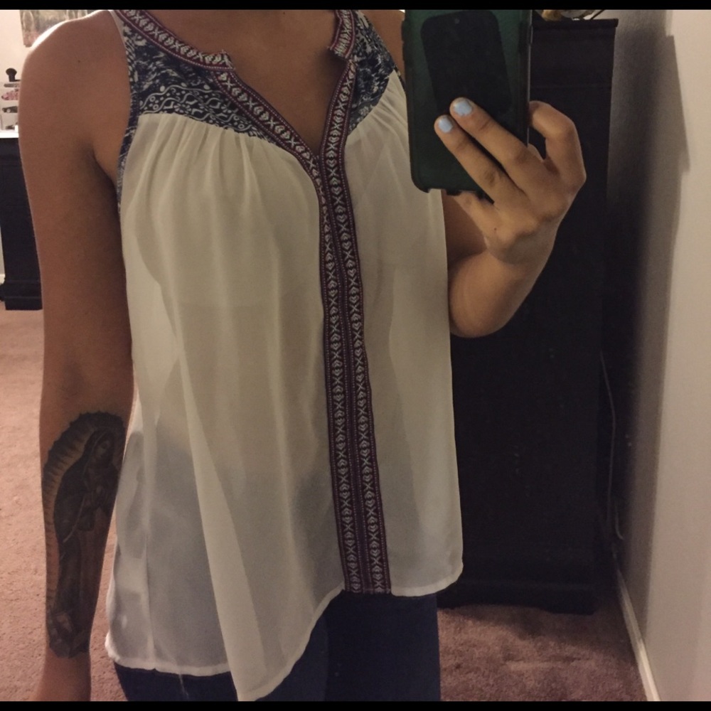 Stitched top collar