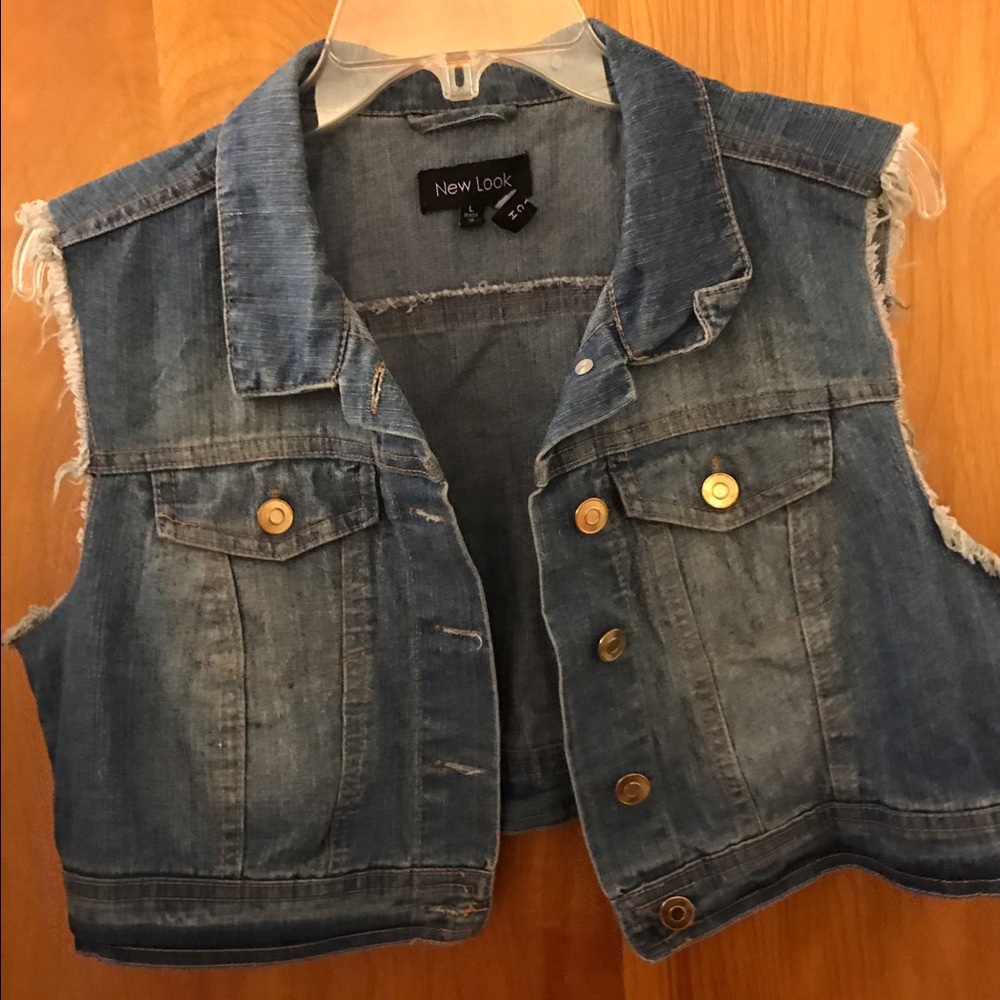 Jean vest, great for the spring and summer time!