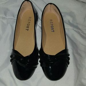 Girls Black Patent Dress Shoes By Report Size 3