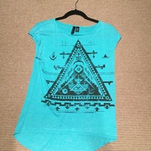 Light blue - green short sleeve