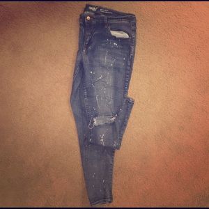 Mossimo distressed skinny jeans