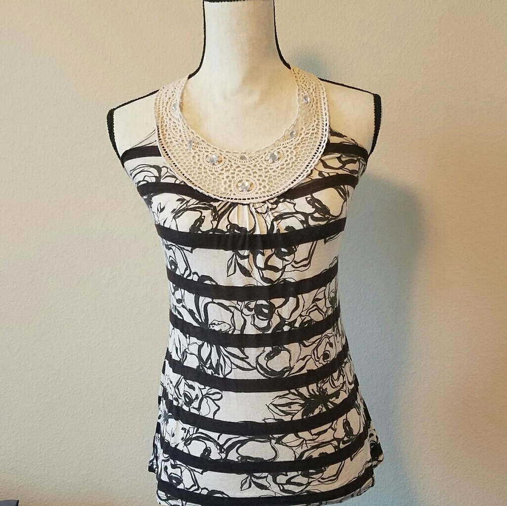 Stripped Halter Top - Picture 1 of 4