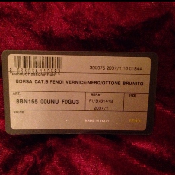 Authentic Fendi B. Paton Leather Bag🌟 - Picture 4 of 6