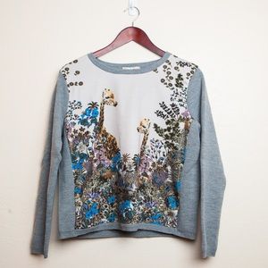 Anthropologie Giraffe Canopy Pullover Sweater