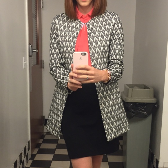 Gray Diamond Long Coat - Picture 3 of 3