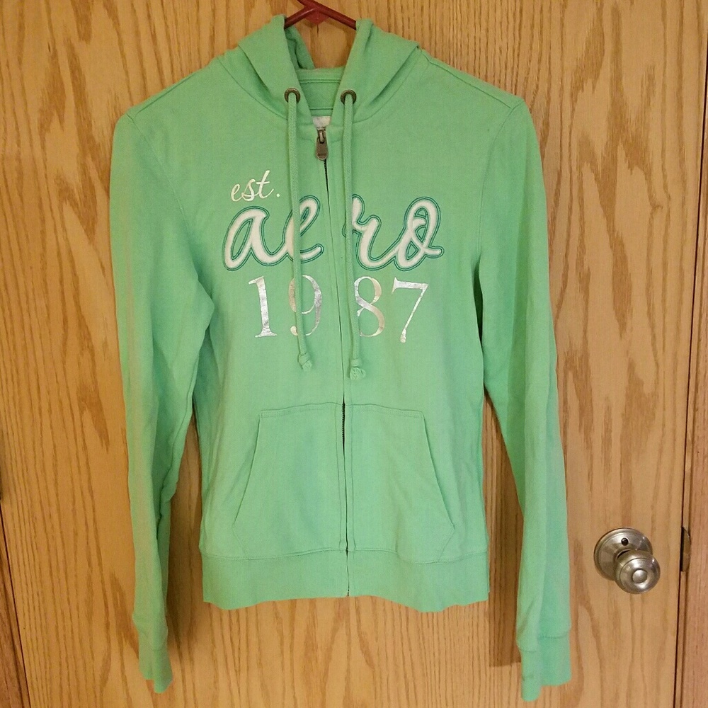 Green Aeropostale Zip-up Hoodie