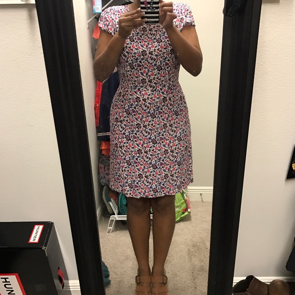 GAP Flower print short sleeve dress