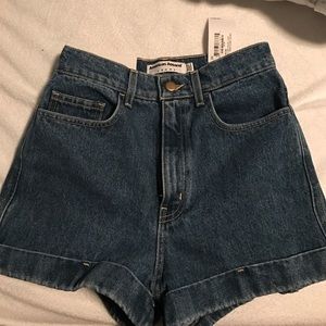Dark high waisted shorts