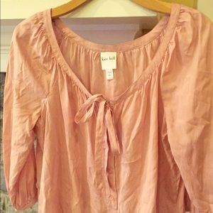 Kate Hill Blush colored Silk/Lycra tunic size 8