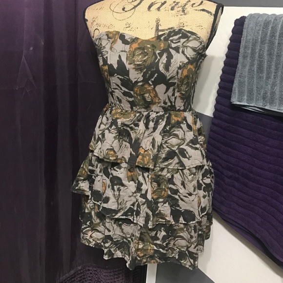Poetry Dresses & Skirts - Camo strapless dress