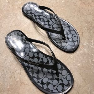 coach plastic sandals