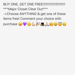BUY ONE GET ONE FREE! QUICK!!!!!'