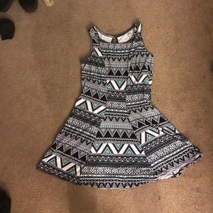 Aztec Print Fit and Flare