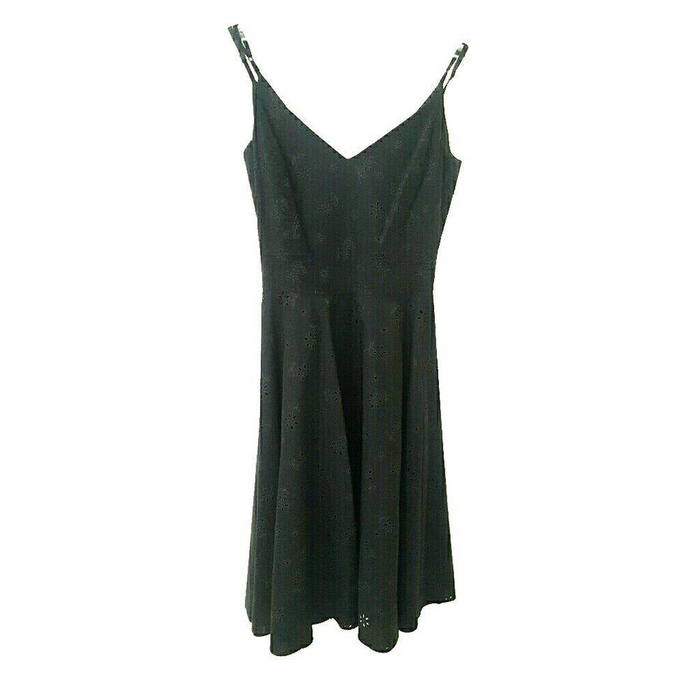 Bebe Black Eyelet Dress Size Small