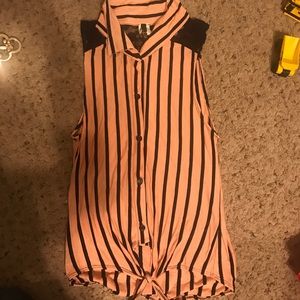 Dressy stripped blouse