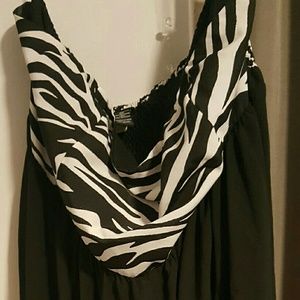 Torrid strapless dress 33 inches long