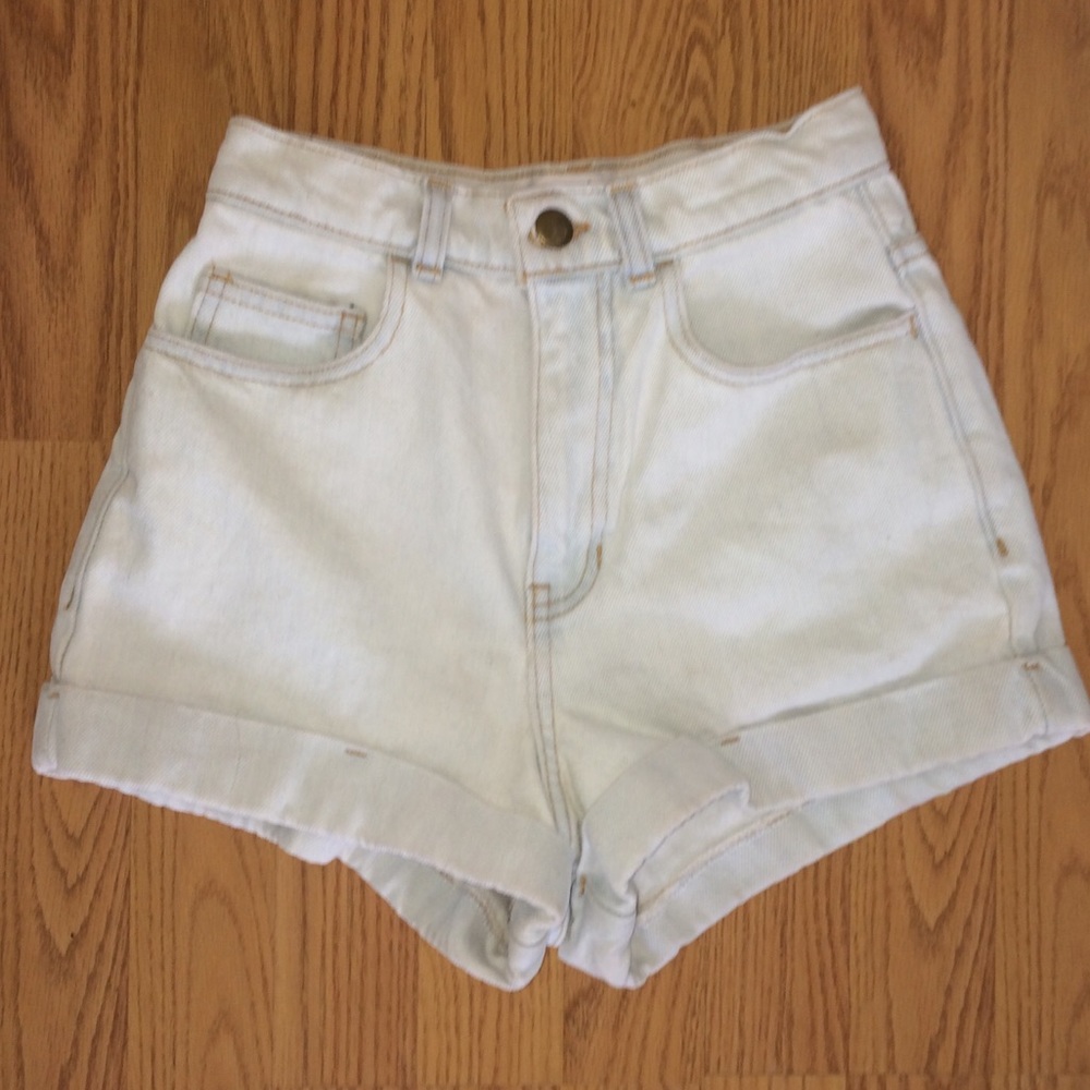 american apparel high waisted shorts