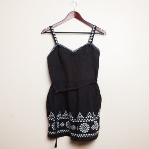 Anthropologie Embroidered Torino Romper