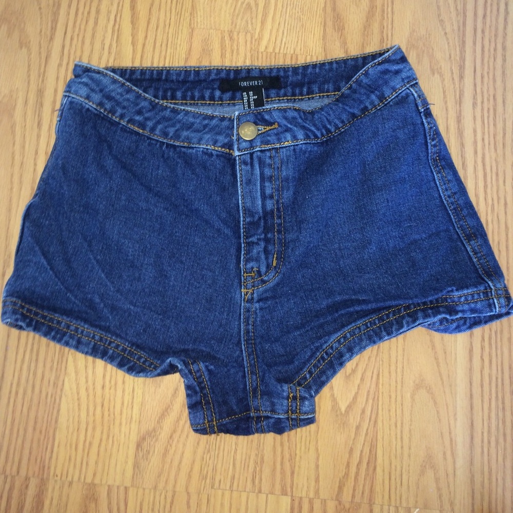 high waisted jean shorts