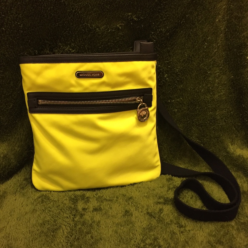 Neon Michael Kors crossbody purse