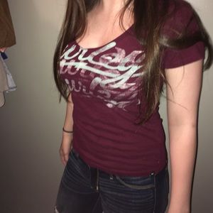 Maroon Hurley V-Neck