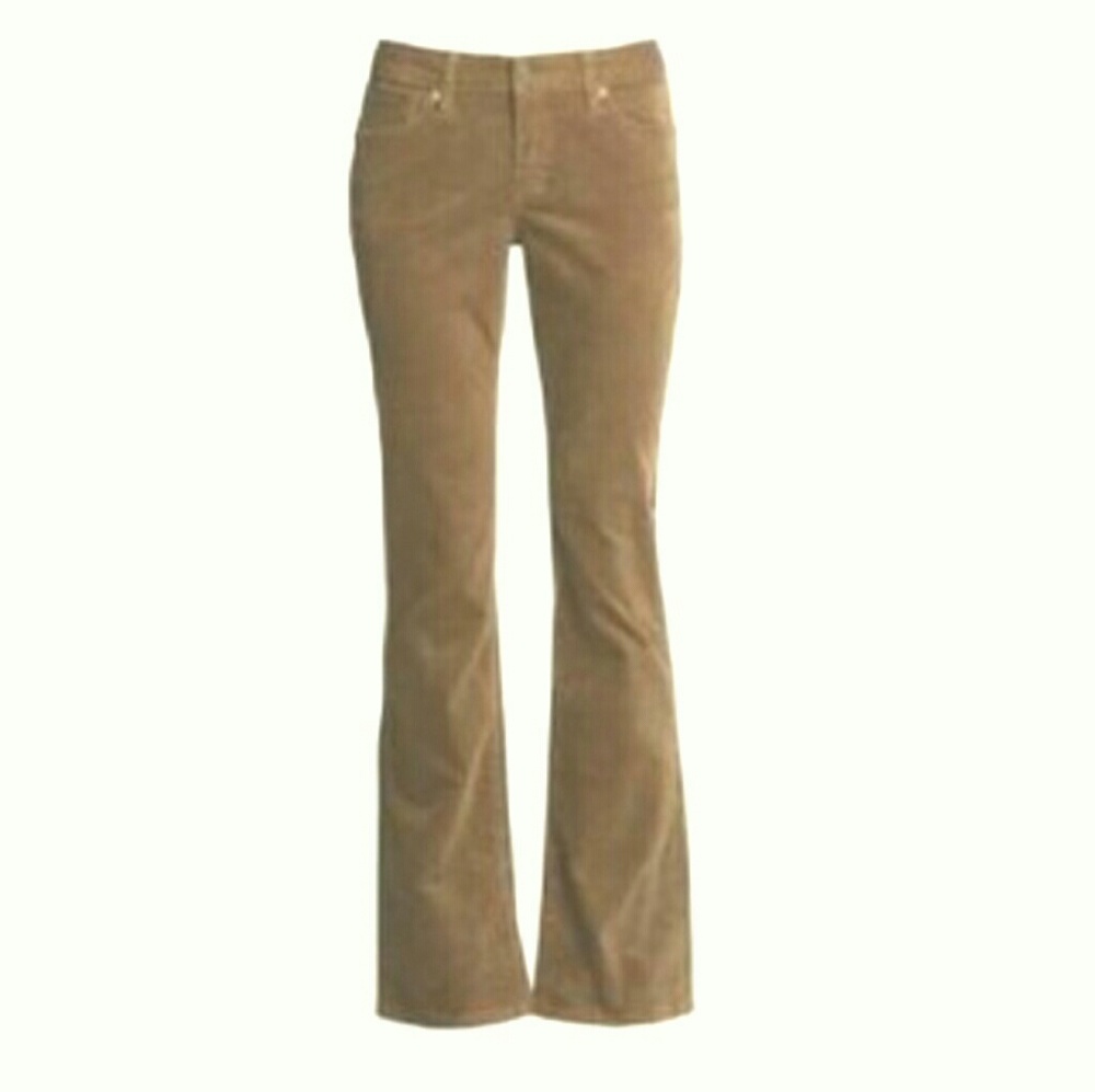 Light Brown Curvy Fit Flare Cords - Picture 3 of 4