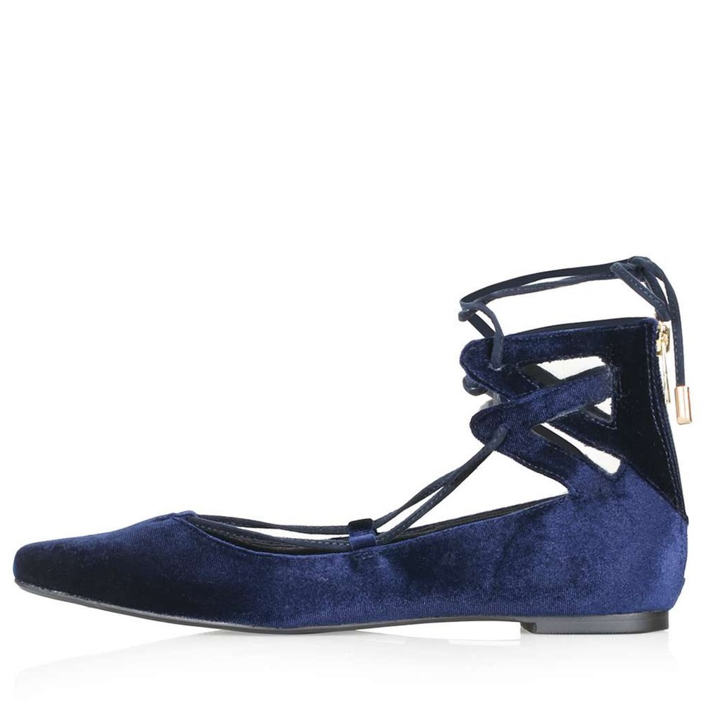 ISO Topshop Flight Tassel Ghillie Tie Flats