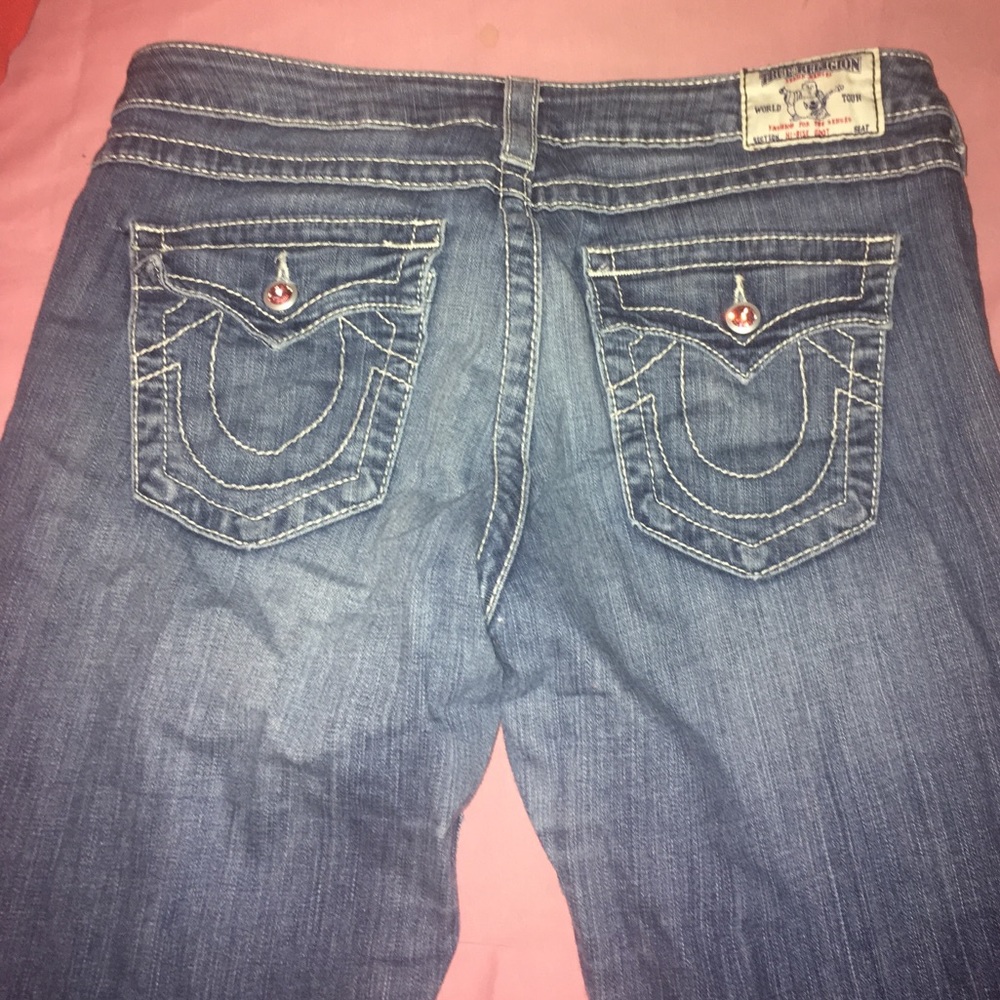 True religion flare denim jeans