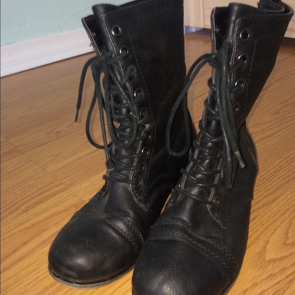 steve madden combat boots