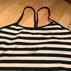 Striped Lululemon Power Y Tank Luon