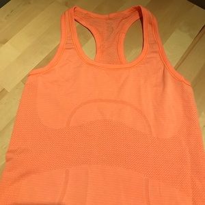 Orange Lululemon Swiftly Tank