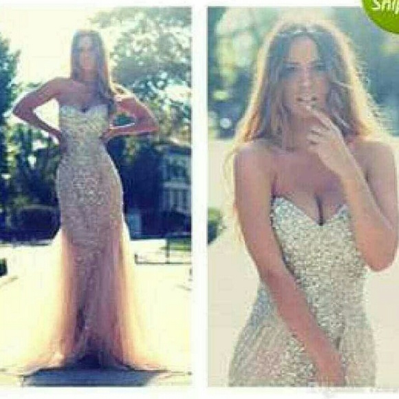 NWT Mermaid Style Luxury Dress for PROM / wedding - Picture 4 of 6