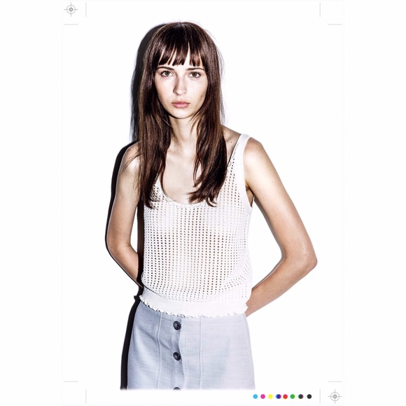 NWT 3.1 Phillip Lim Navy Metallic Knit Crop - Picture 4 of 5