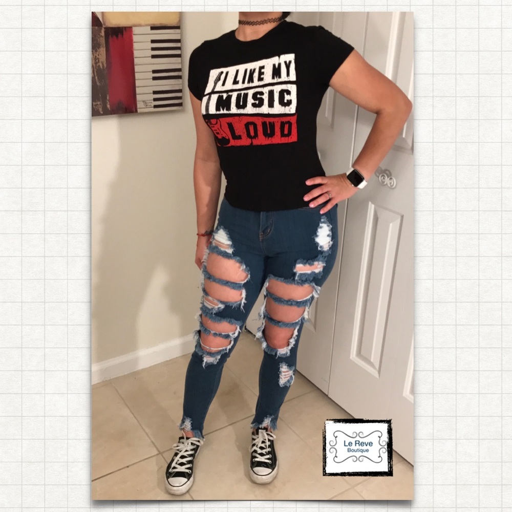 Graphic Tee "I Like My Music Loud"