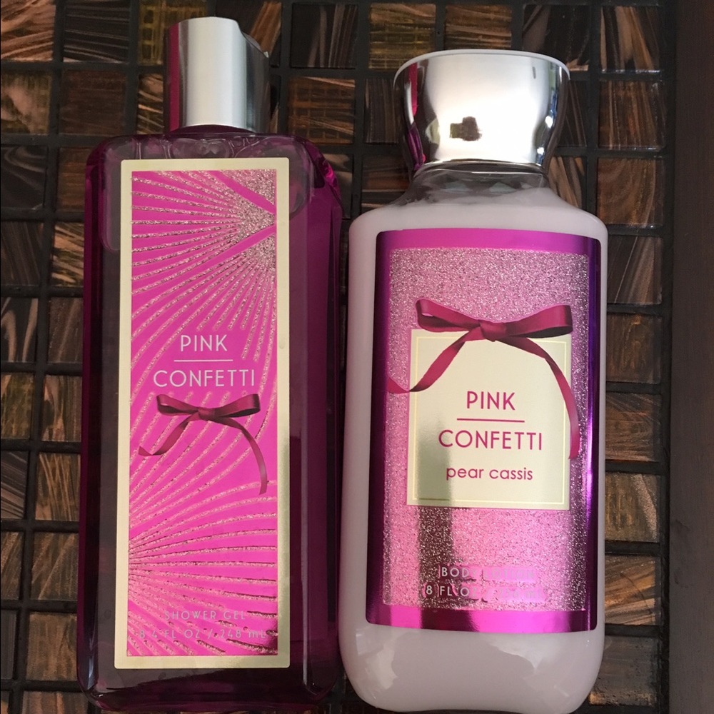 Bath and Body Works shower gel and lotion