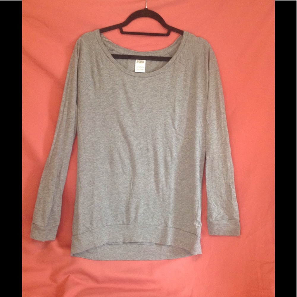 Victoria's Secret Pink Gray Lounge Top