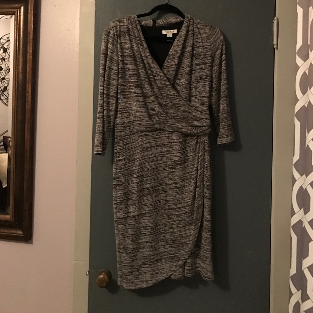 Grey White House/Black Market Dress