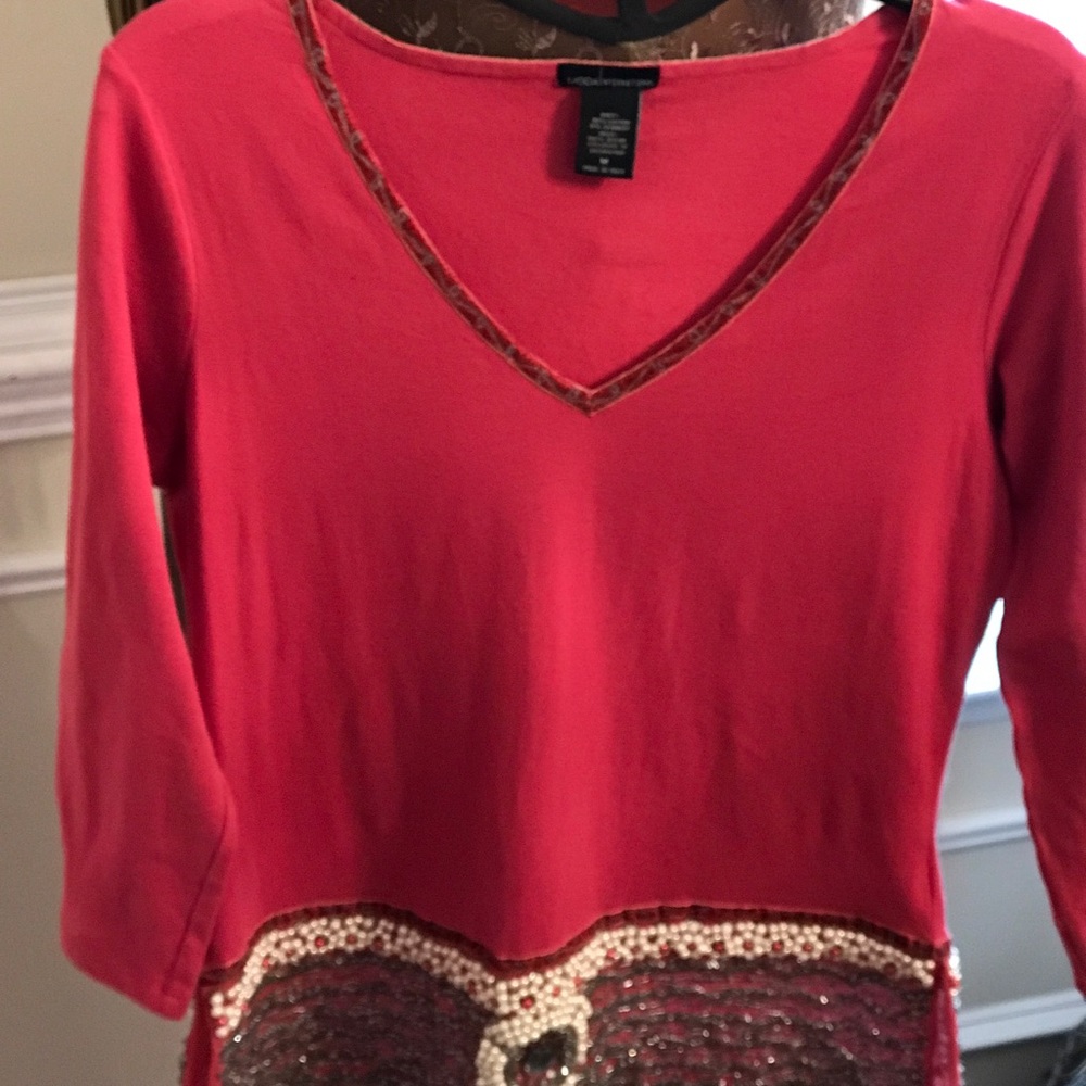 Beautiful beaded shirt MODA INTERNATIONAL